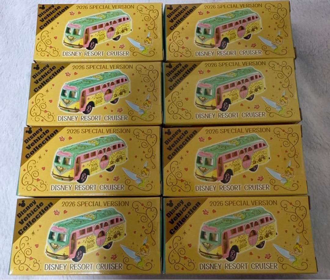 ディズニー2026年　トミカ　ティンカーベル　8台