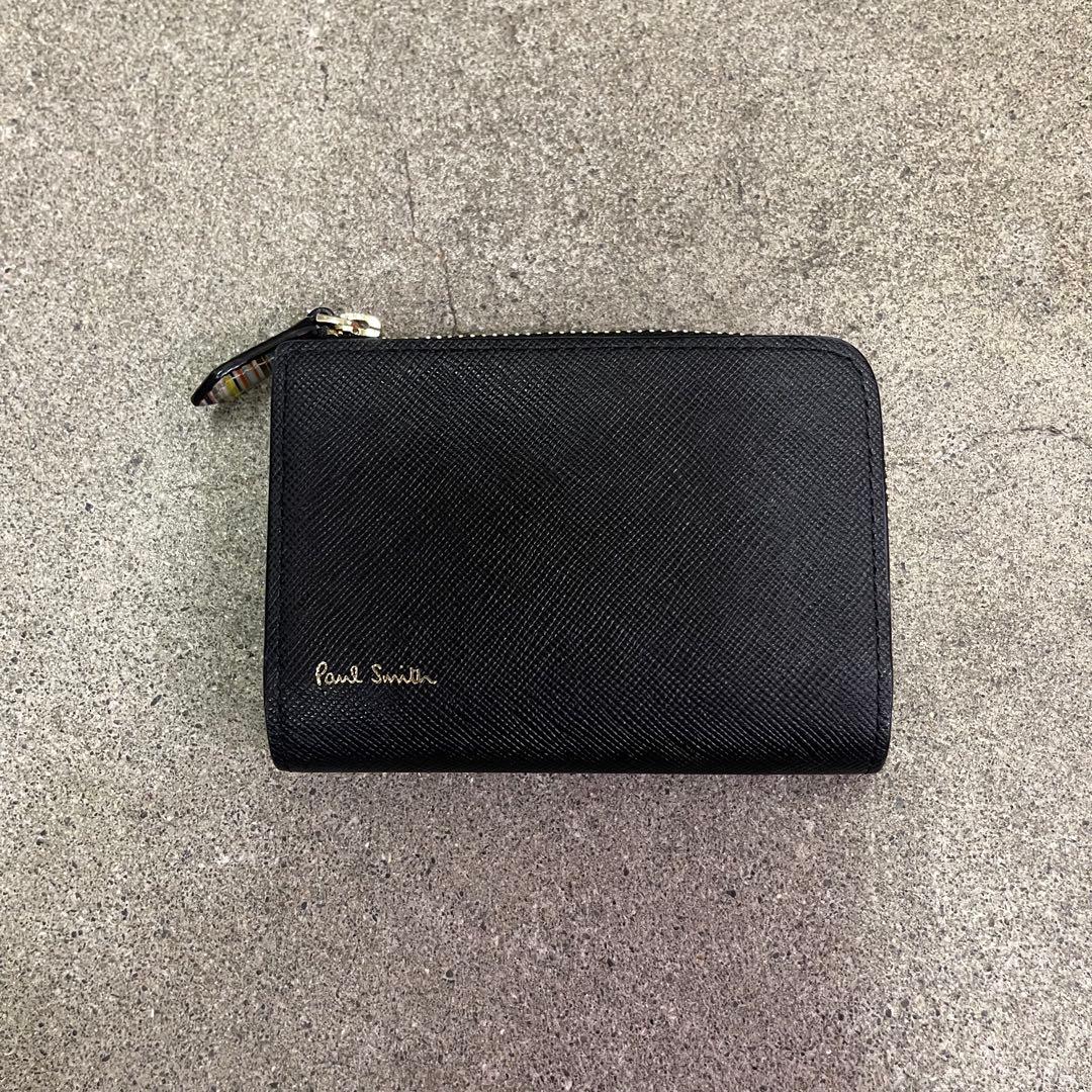 Paul Smith 小銭入れ付き 4連キーケース ケース ブラック