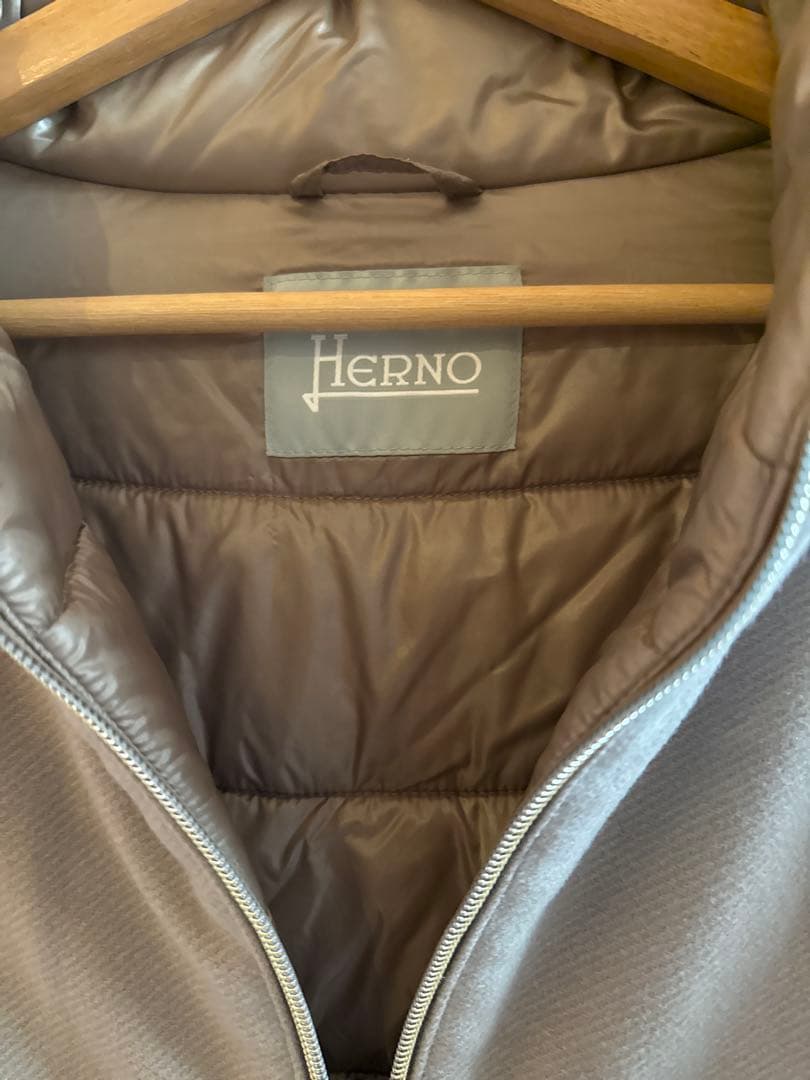 Herno サイズ10 ジップアップ ロングコート