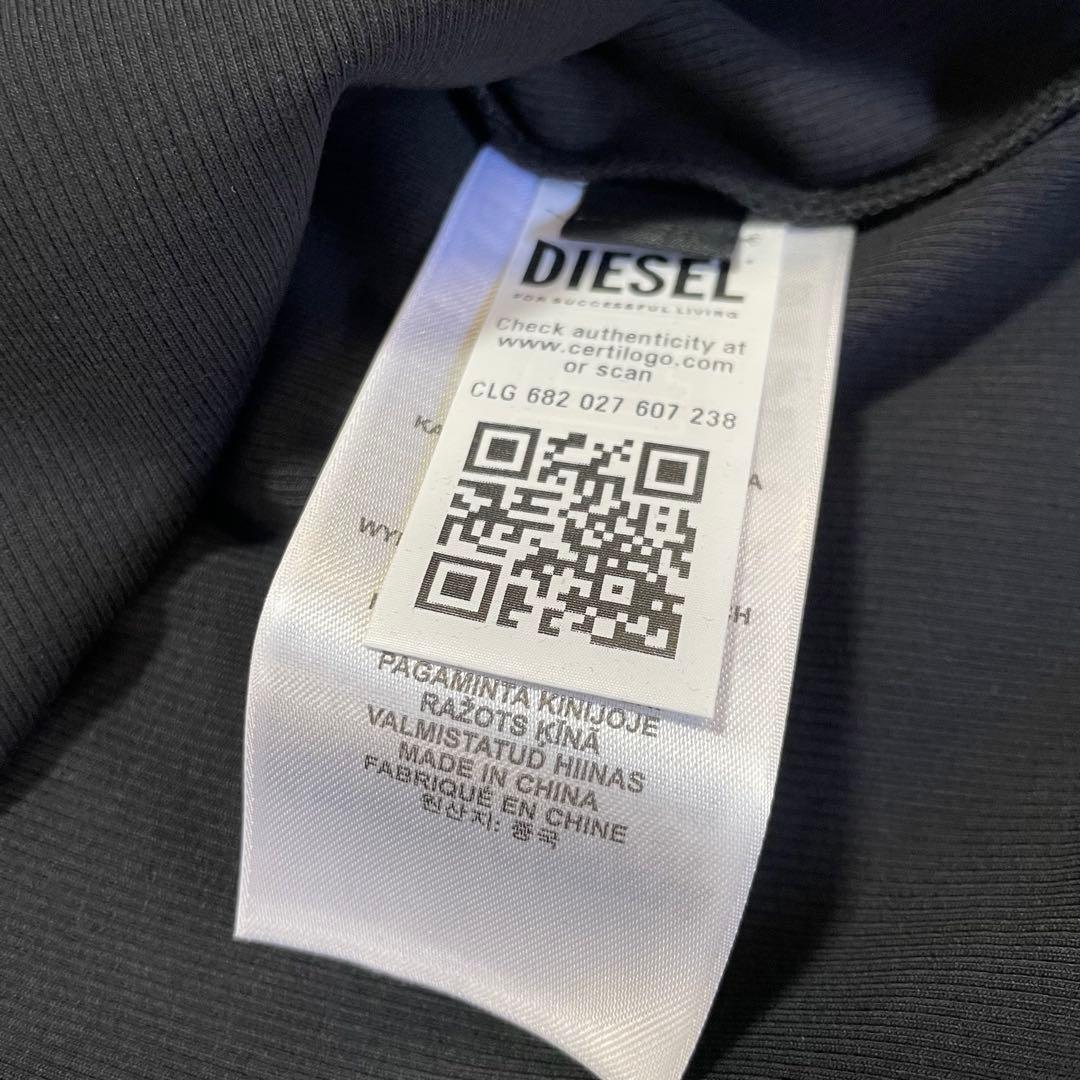 DIESEL ブラック タンクトップ L ディーゼル　ノースリーブ　トップス