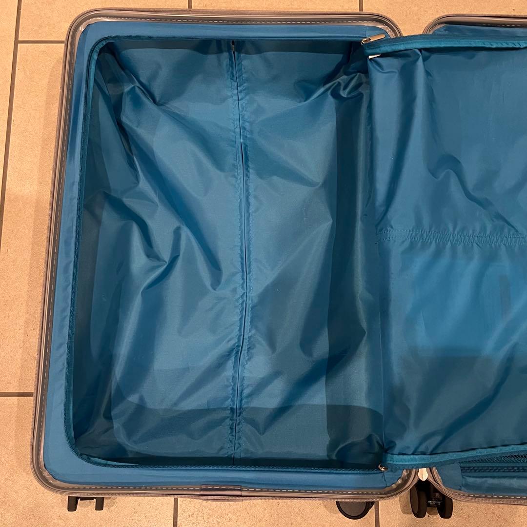 ACE 85L シルバー ストッパー付 キャリーケース 大型 軽量 キャスター