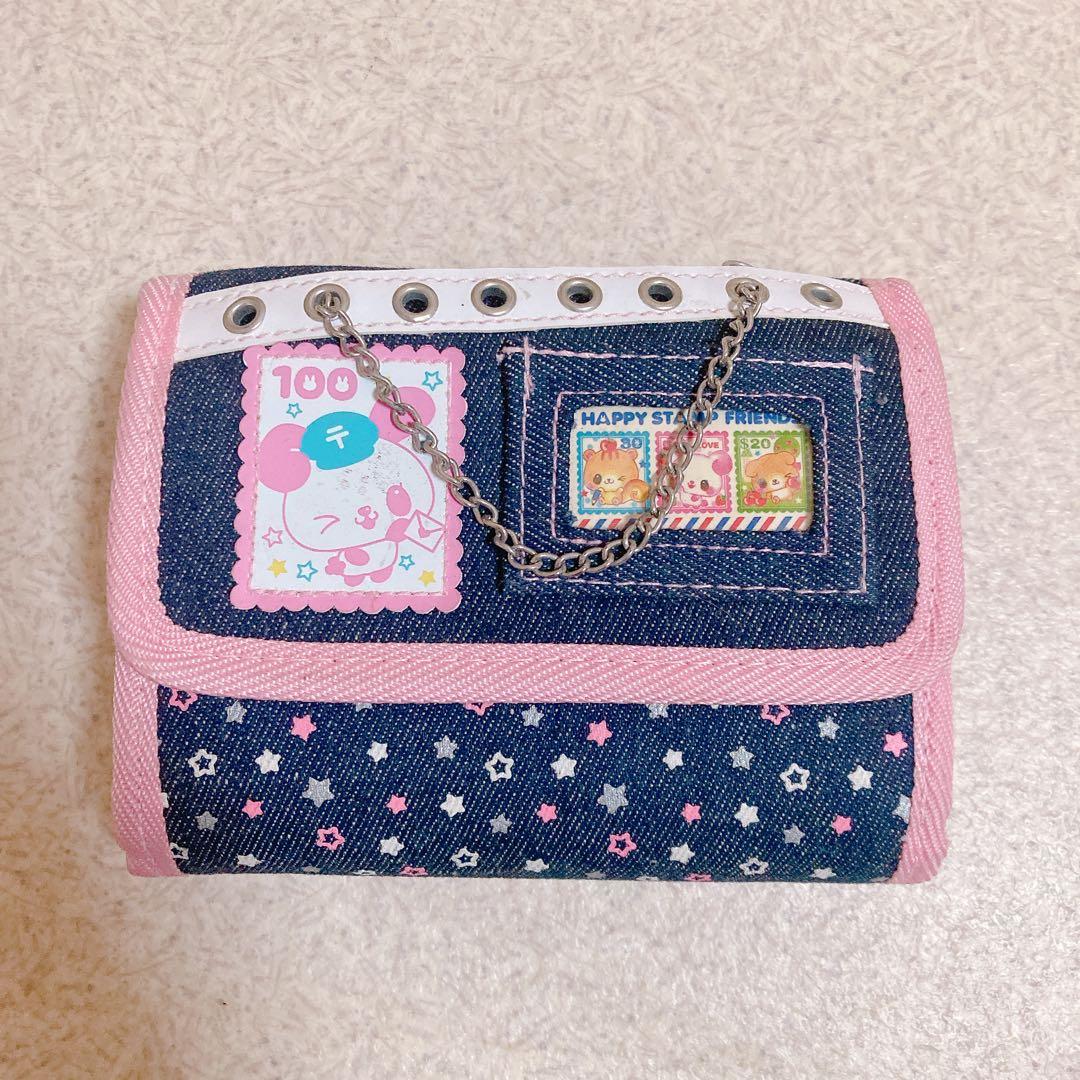 【平成レア】シール帳 平成レトロ　平成女児　　デニム チェーン　うさぎ