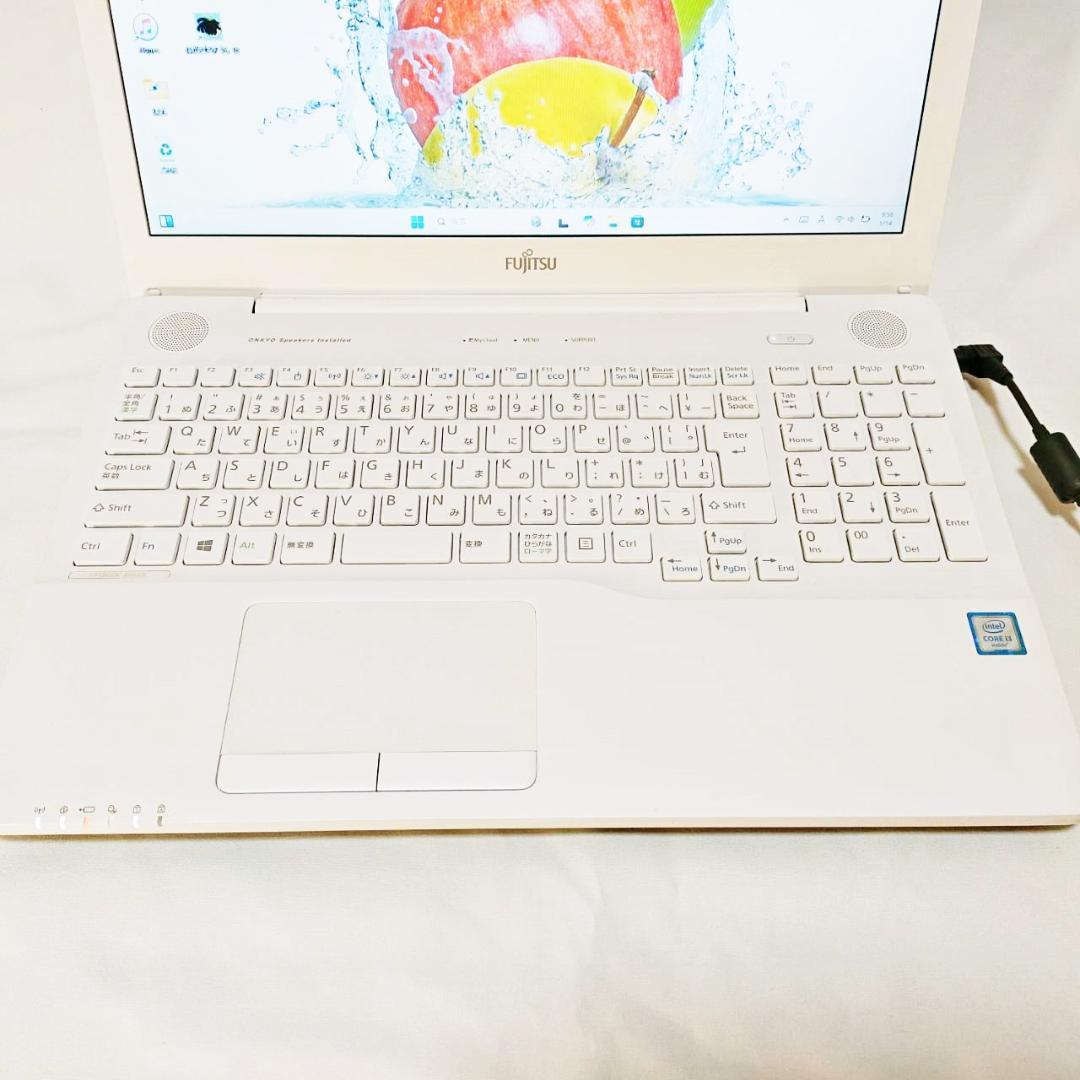 【美品】新品メモリ8G・SSD256で爆速！✨設定済 富士通 ノートパソコン