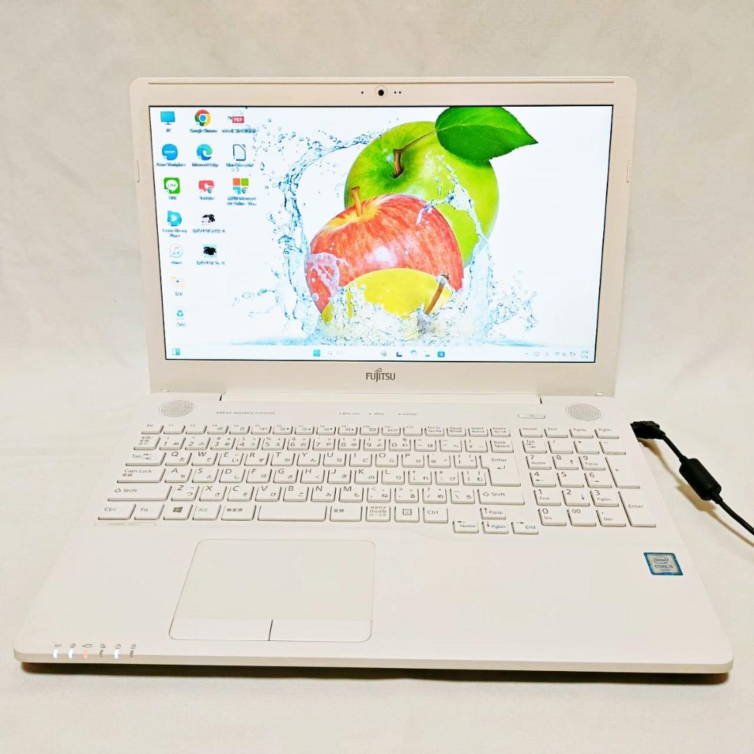 【美品】新品メモリ8G・SSD256で爆速！✨設定済 富士通 ノートパソコン