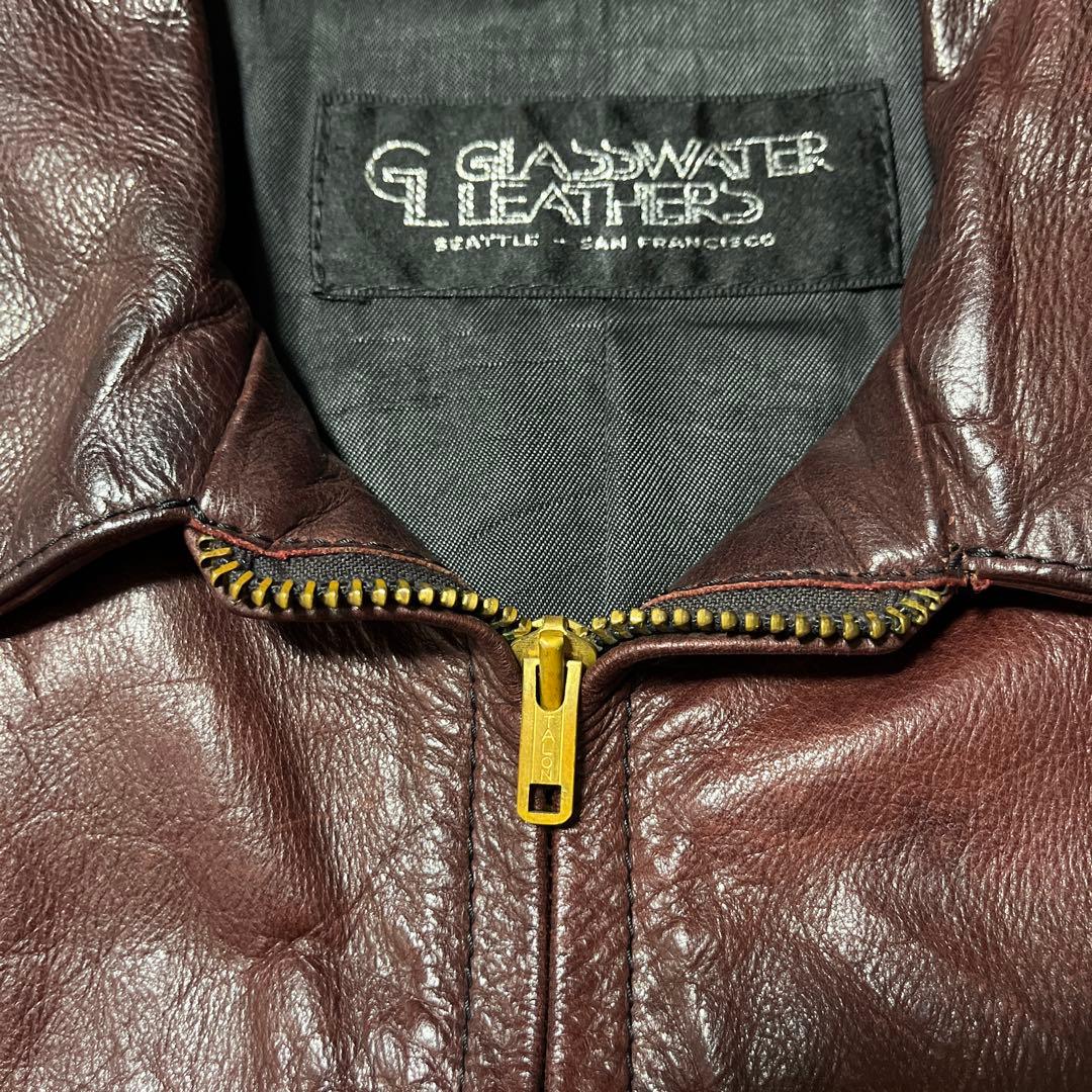 激レア 70s glasswater ヴィンテージ レザージャケット USA製