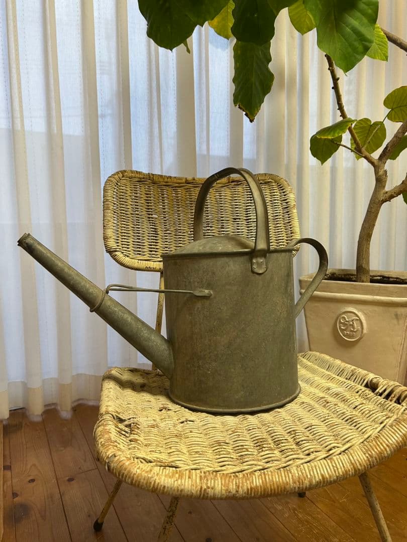 アンティーク金属製 じょうろ