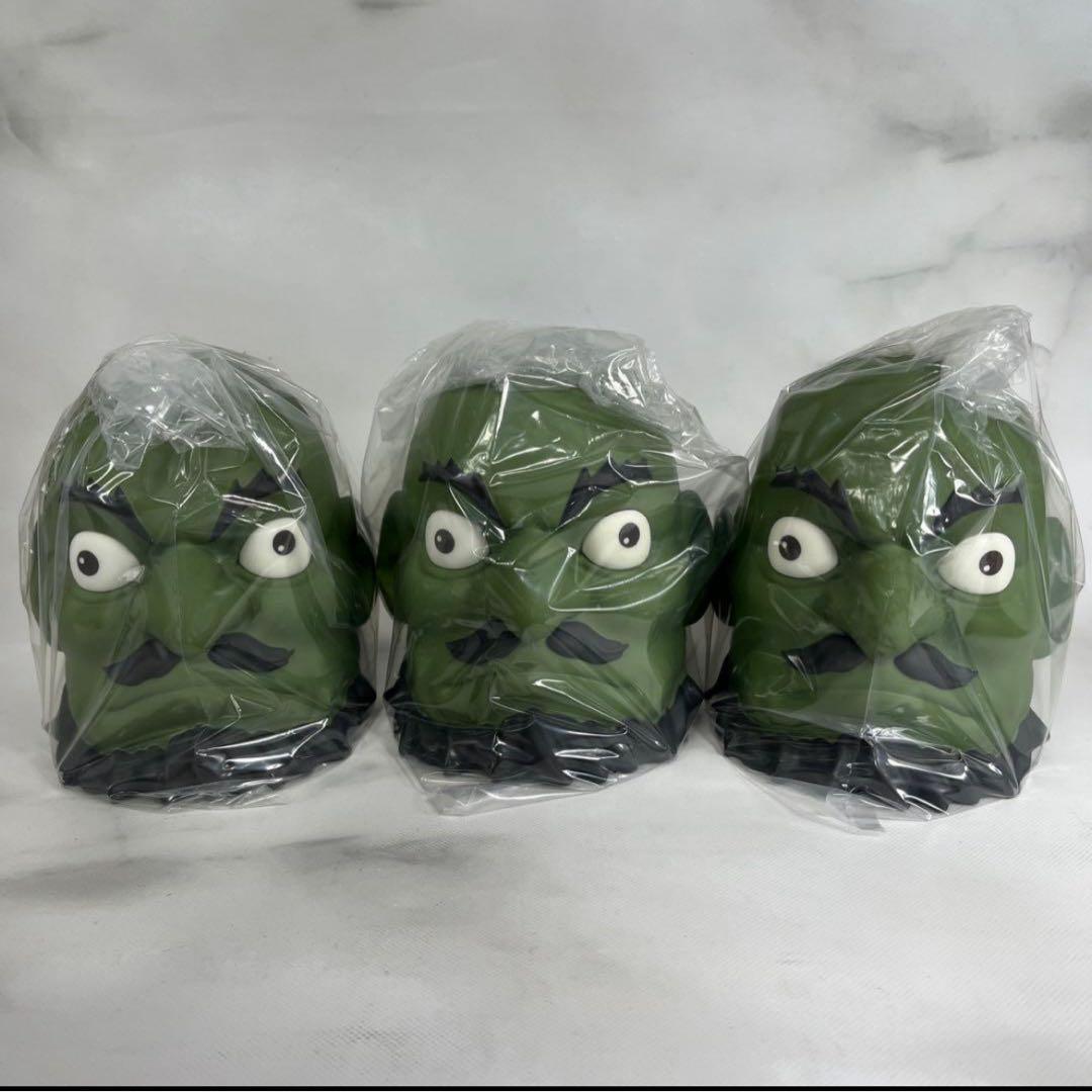 千と千尋の神隠し　ソフビ貯金箱カシラ　激レア商品　どんぐり共和国 3個セット