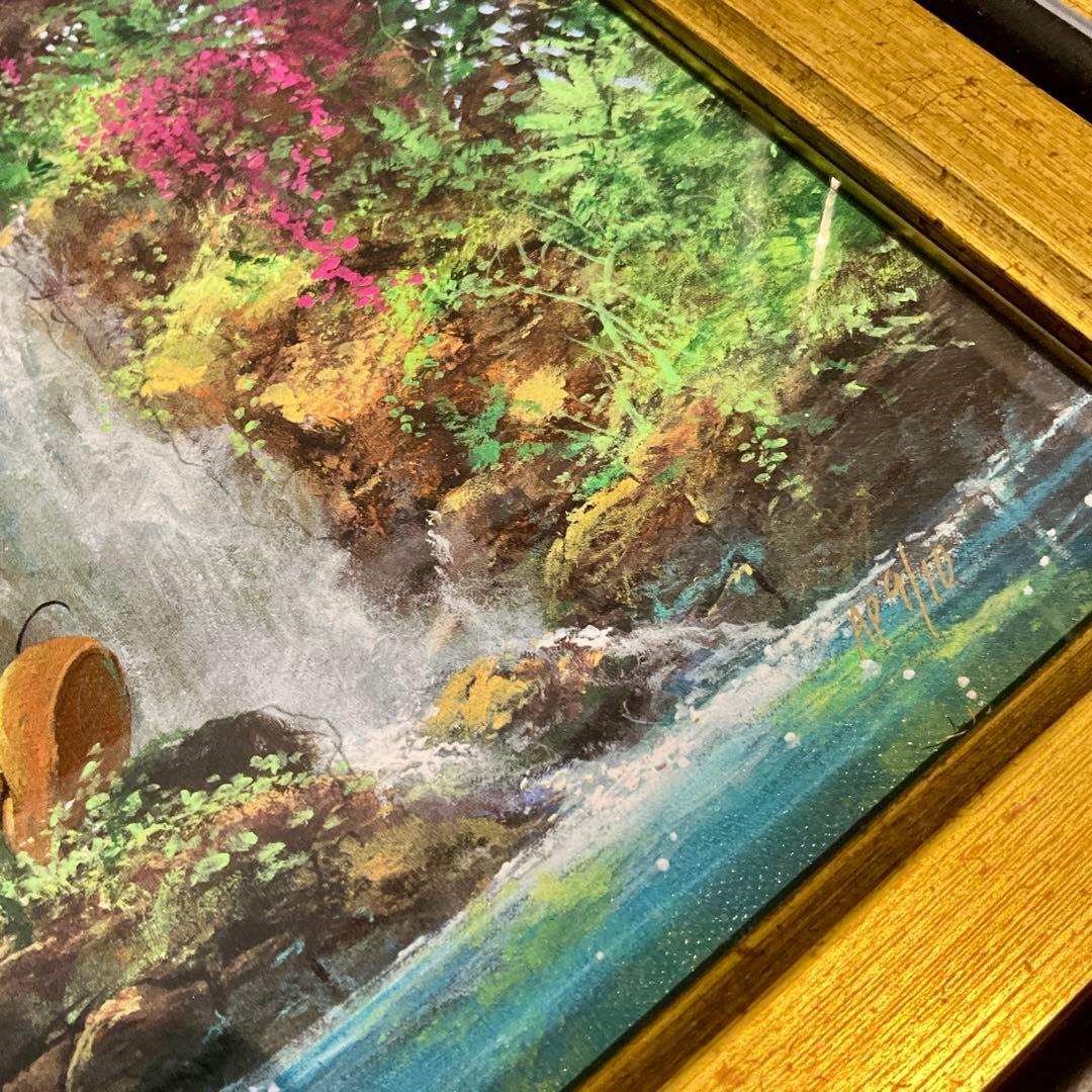 62302 限定 ミッキー＆ミニー 絵画 真正証明書付 ゴールドフレーム