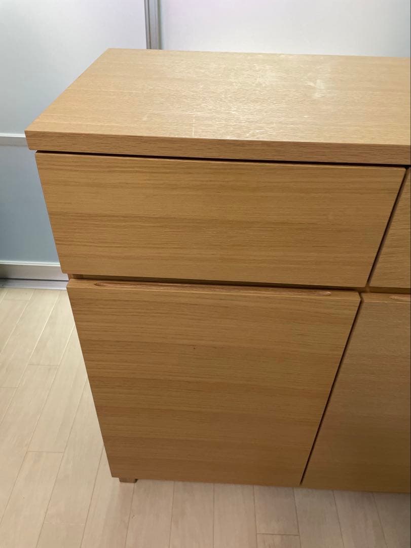 無印良品　オーク材・キャビネット大　サイドボード　廃盤　幅1200mm