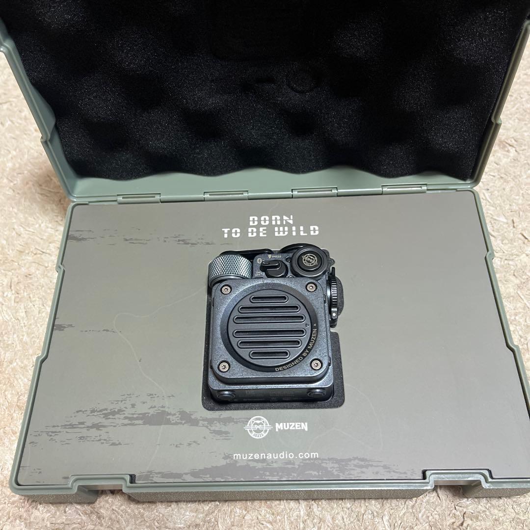 MUZEN ポータブルスピーカー ブラック　第二世代