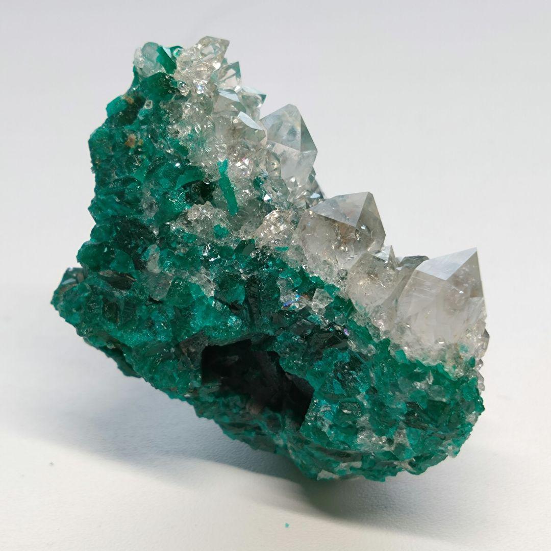 クォーツ　ダイオプテーズ　コンゴ産　鉱物　標本　原石