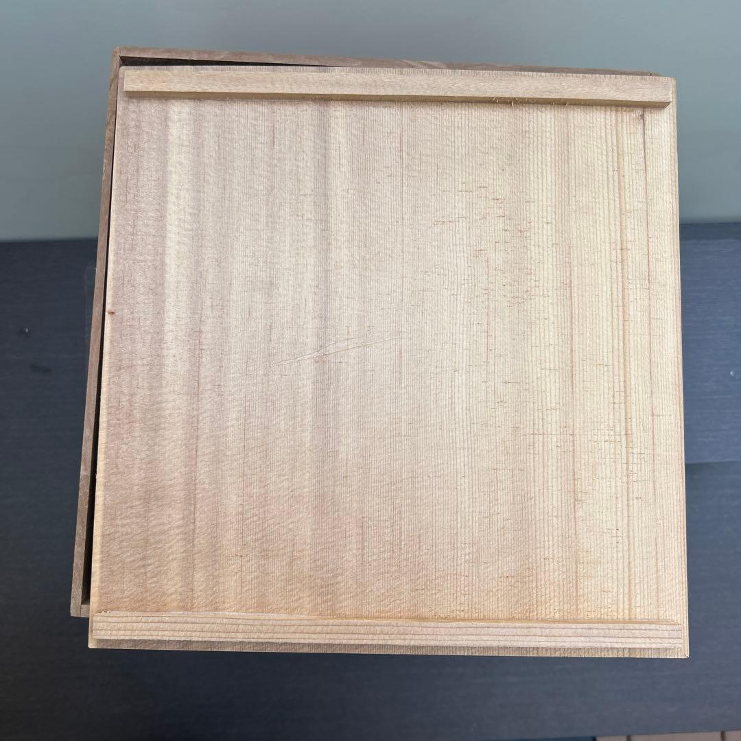 竹と桜の絵柄 陶器の壺