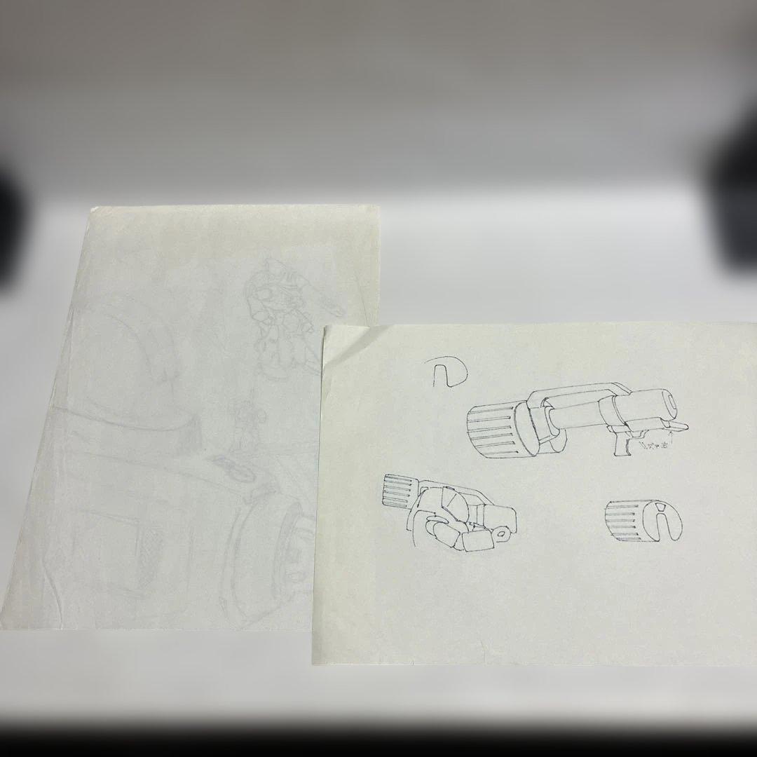 【設定資料・一部手描き】特装機兵ドルバック　A4、B4、B5サイズの用紙