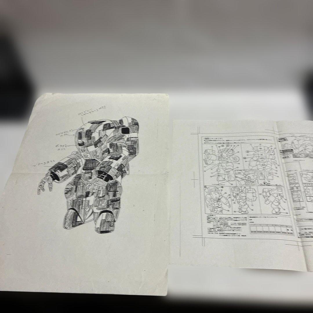 【設定資料・一部手描き】特装機兵ドルバック　A4、B4、B5サイズの用紙