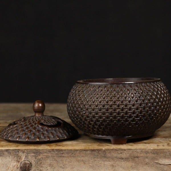 銅製 香炉 三足祥雲薫炉 卓上炉 沈香炉 檀香炉 茶道香炉 工芸品 置物