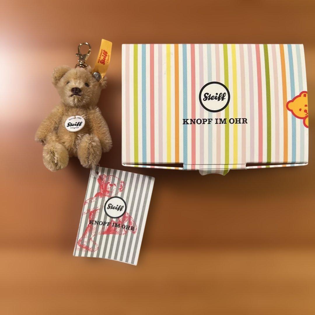 【新品未使用】シュタイフ キーリング ミニテディ ブロンド