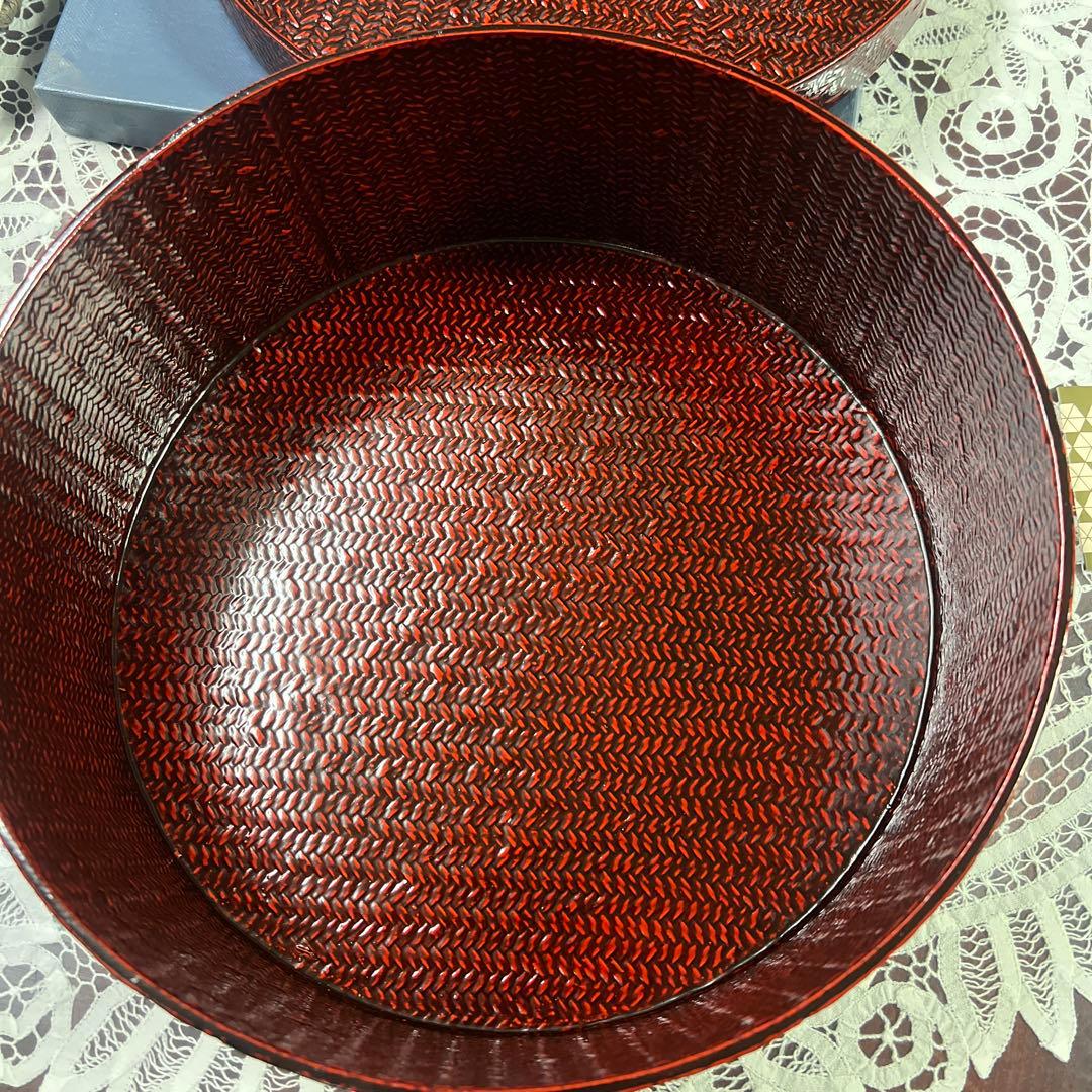 未使用　らんたい漆器 茶櫃　　久留米籃胎漆器