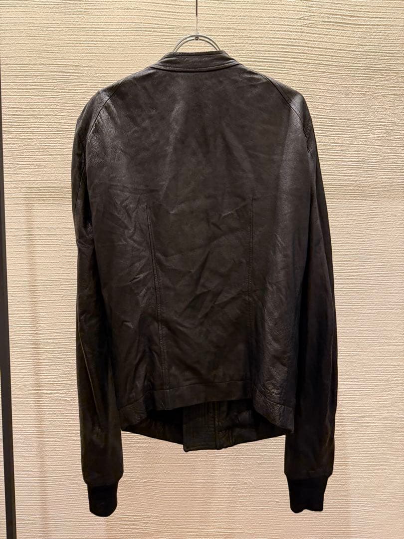 00s rick owens leather biker jacket レザー