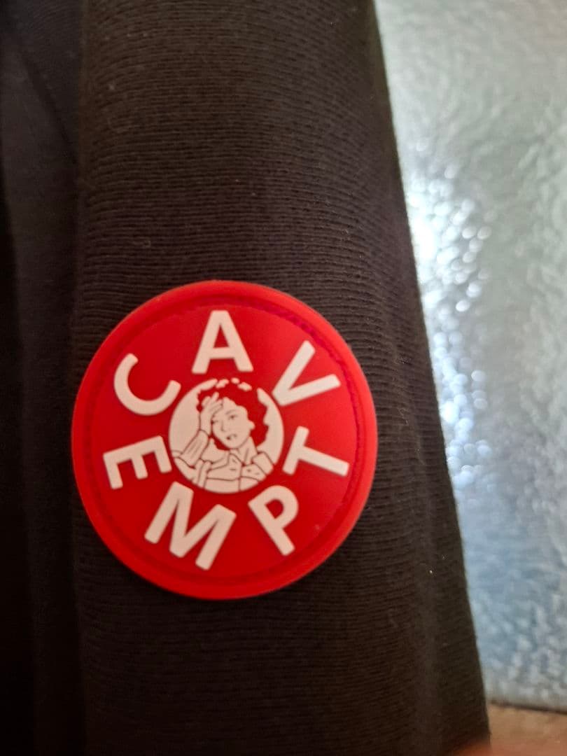 トップス cavempt taped cut zip heavy hoodie