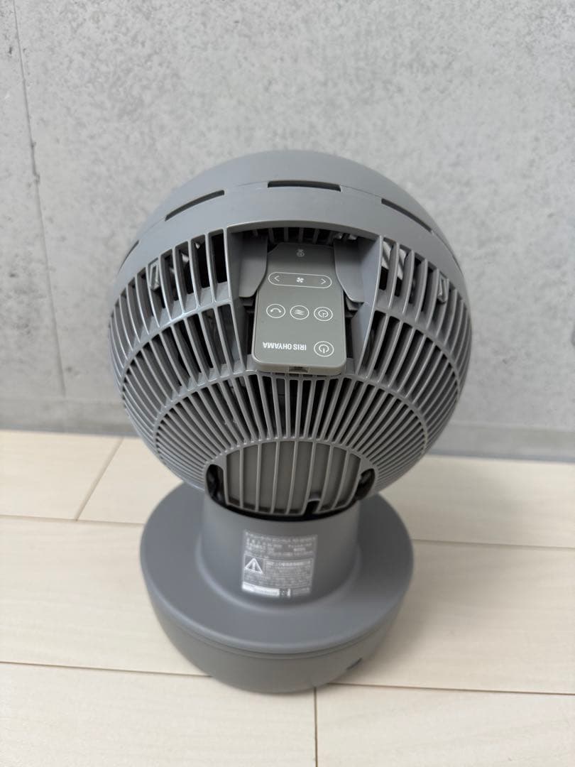 アイリスオーヤマ サーキュレーター コードレス DCモーター 左右首振り グレー