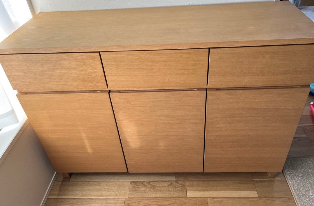 無印良品　オーク材キャビネット大 木製扉