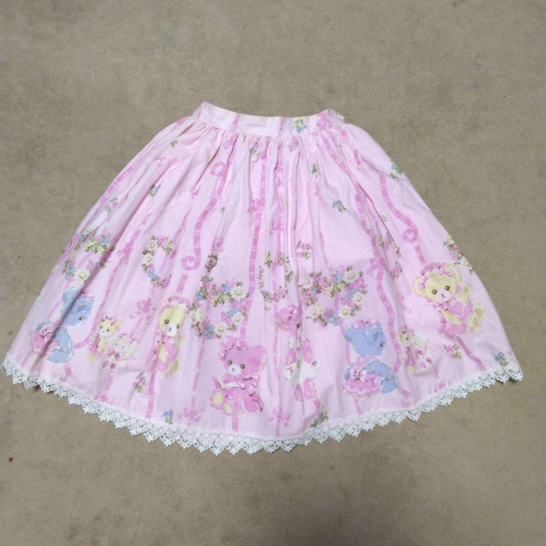 BABY　 なかよしくみゃちゃん柄　リリアン　スカート