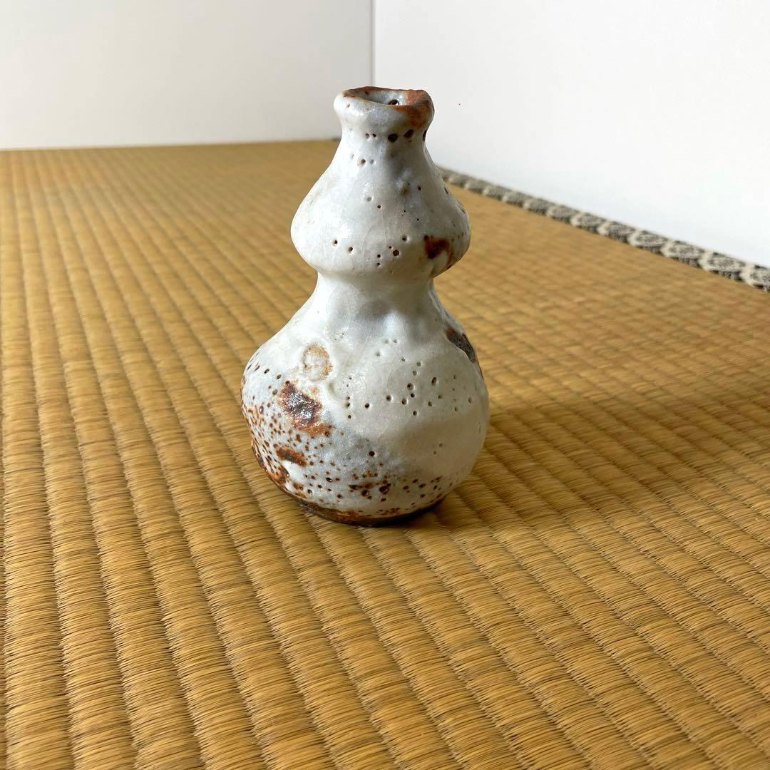 #XG475 陶芸家・鈴木五郎・志野徳利・花生・共箱・瀬戸焼・志野焼・茶道具