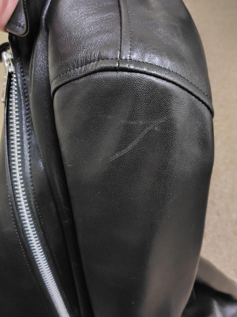 Schott 3101054 シープレザーシングルライダースジャケット ブラック