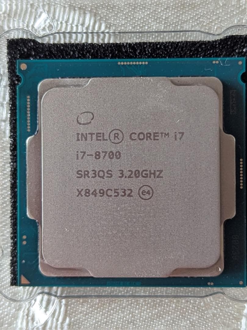 intel Core i7-8700 プロセッサー 動作品