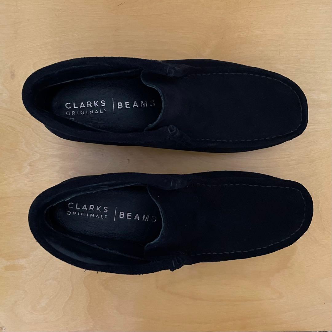BEAMS別注 Clarks ワラビー GORE-TEX スリッポン ブラック
