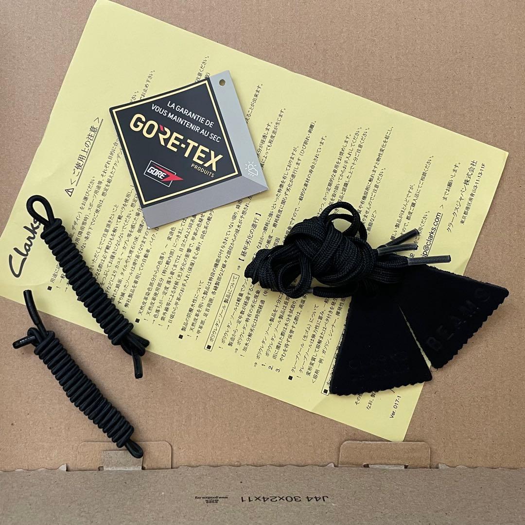 BEAMS別注 Clarks ワラビー GORE-TEX スリッポン ブラック