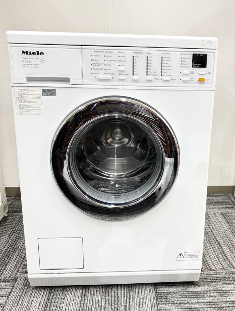 ジ5004⭐ ミーレ　全自動洗濯機　洗濯機　W3830　HW07-1
