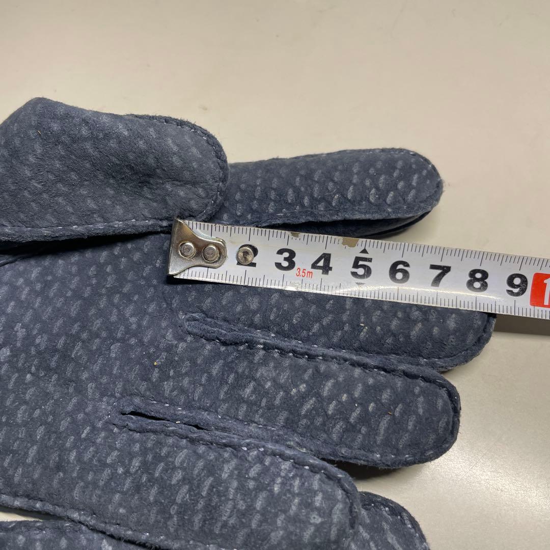 MEROLA カピバラ革 ネイビー（紺色）ライニング：ラパン（うさぎ毛）サイズ８