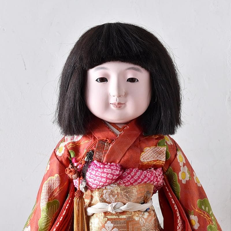 市松人形 昭和初期　女の子　光印　50㎝　光龍斎　初代東光　丸平