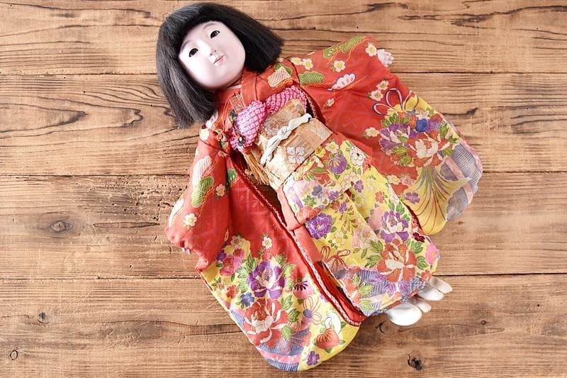 市松人形 昭和初期　女の子　光印　50㎝　光龍斎　初代東光　丸平