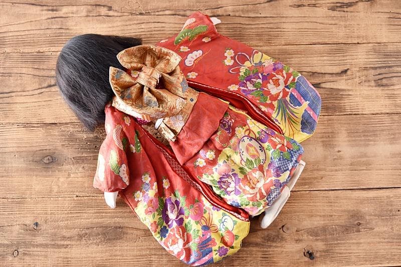 市松人形 昭和初期　女の子　光印　50㎝　光龍斎　初代東光　丸平