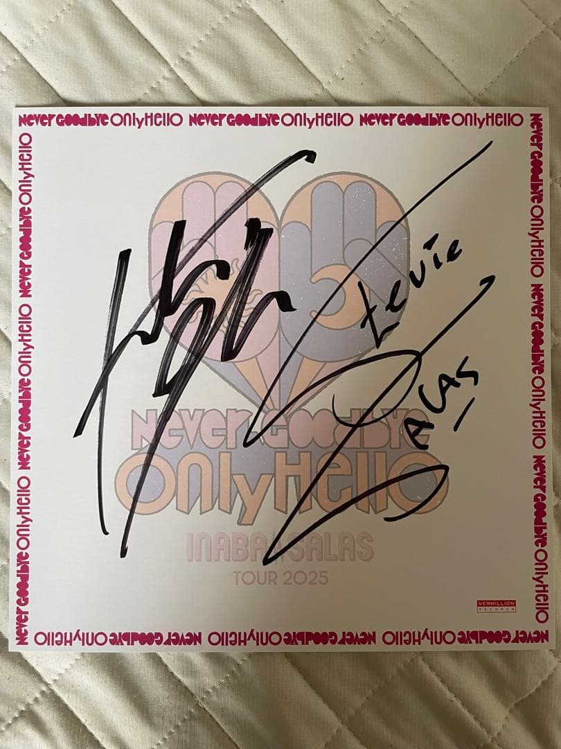 INABA/SALAS 直筆 サイン 色紙 稲葉浩志 B'z 会場限定