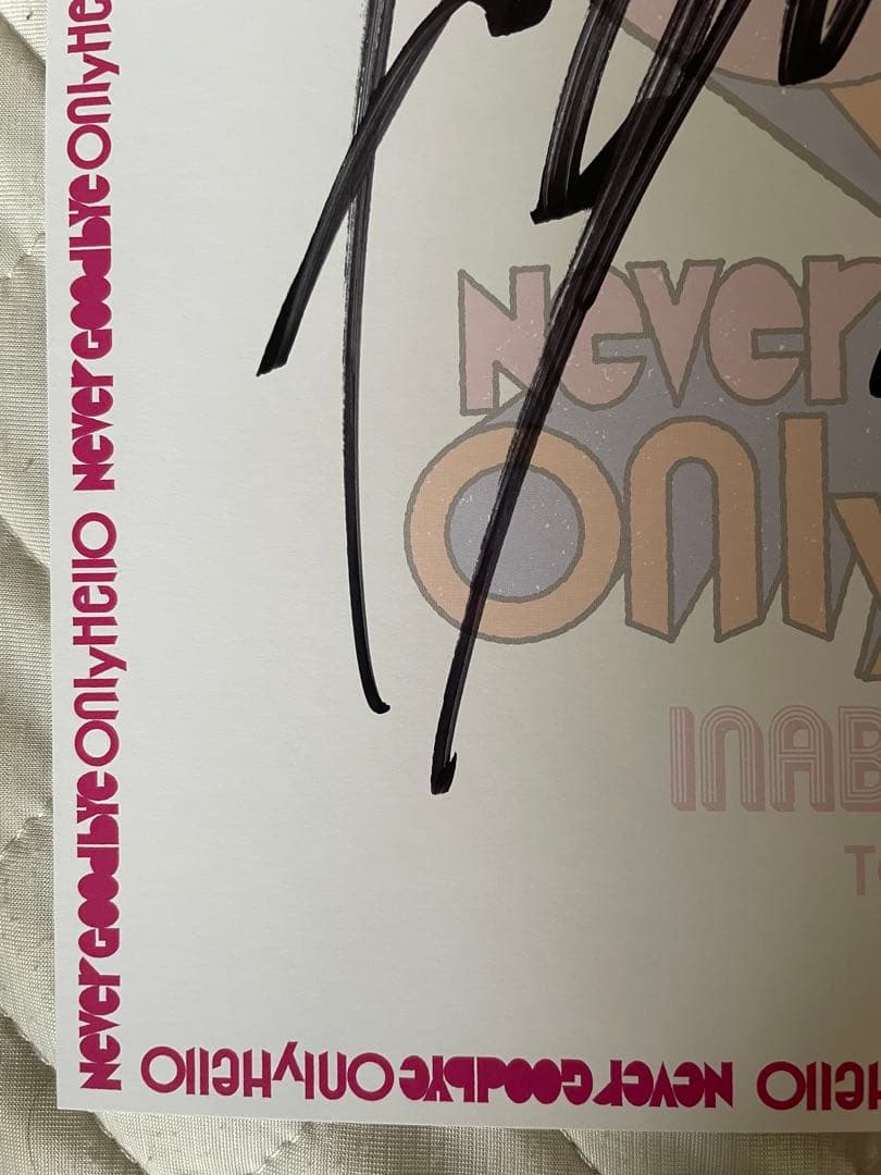 INABA/SALAS 直筆 サイン 色紙 稲葉浩志 B'z 会場限定