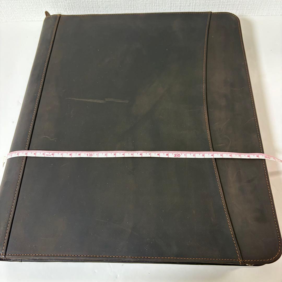 レザービジネスiPadジッパーフォルダー多機能会議ドキュメントホルダーオフィス