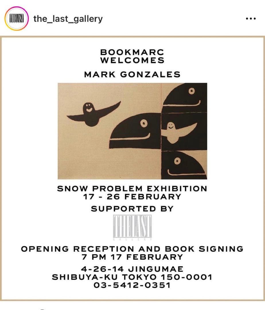 個展作品 mark gonzales gonz マークゴンザレス 直筆原画