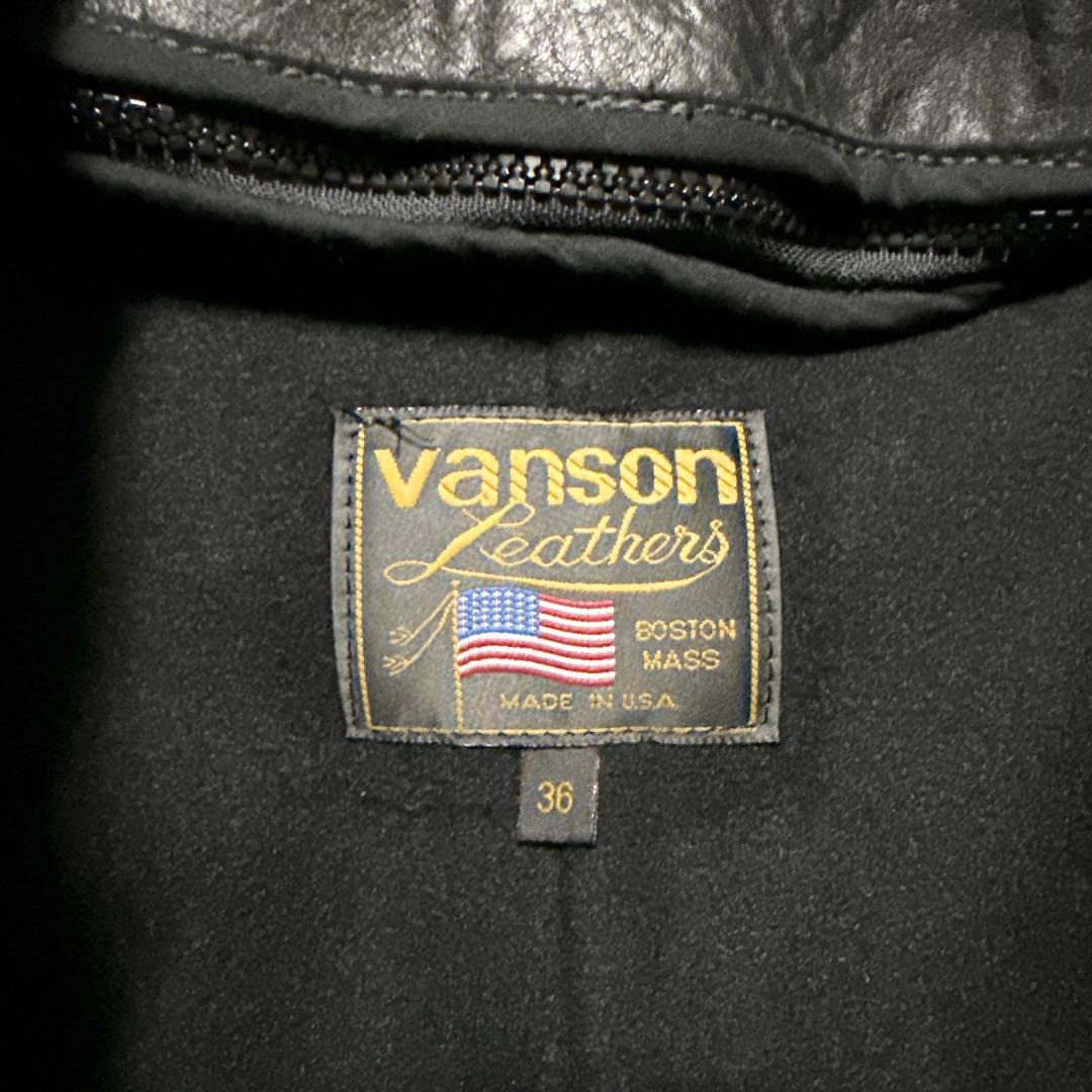 VANSON シングルライダースジャケット