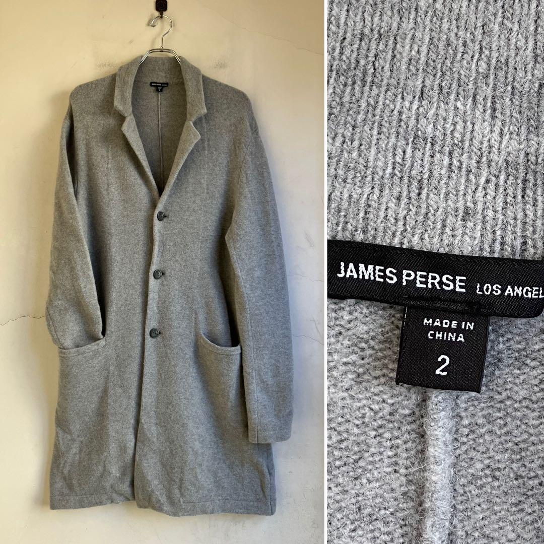 極美 JAMES PERSE アンゴラ混 ニットコート ジェームスパース