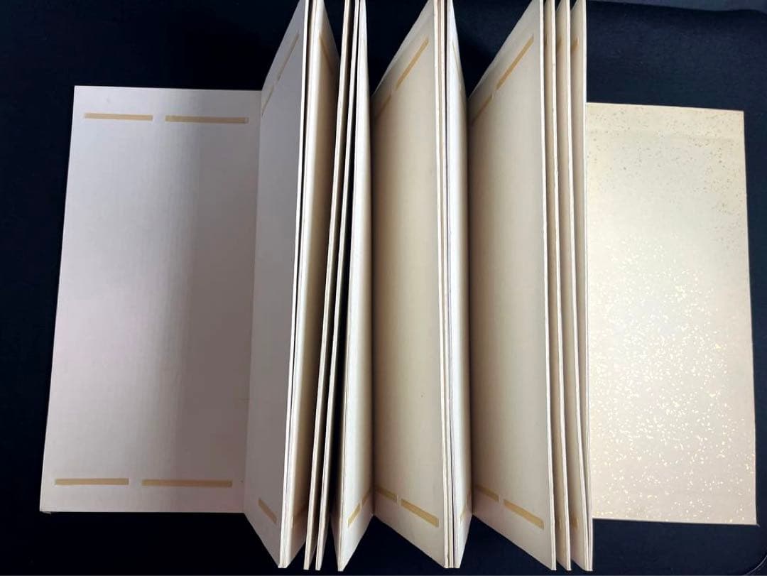 和紙 金箔 短冊 短冊帖 古筆手鑑 古裂装幀美術品　山水画 人物画 水墨画 古布
