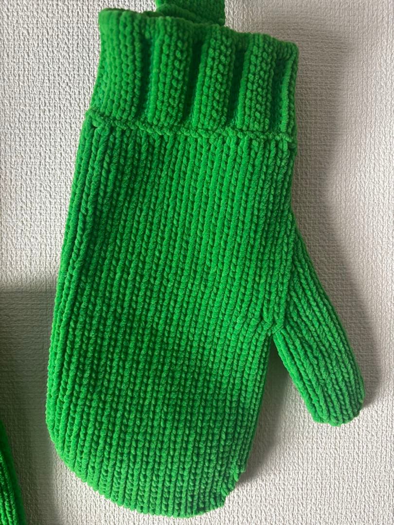 ボッテガヴェネタ　ヘビーウェイトシェニールグローブミトン手袋