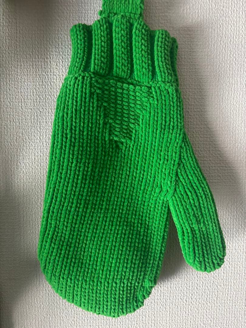 ボッテガヴェネタ　ヘビーウェイトシェニールグローブミトン手袋