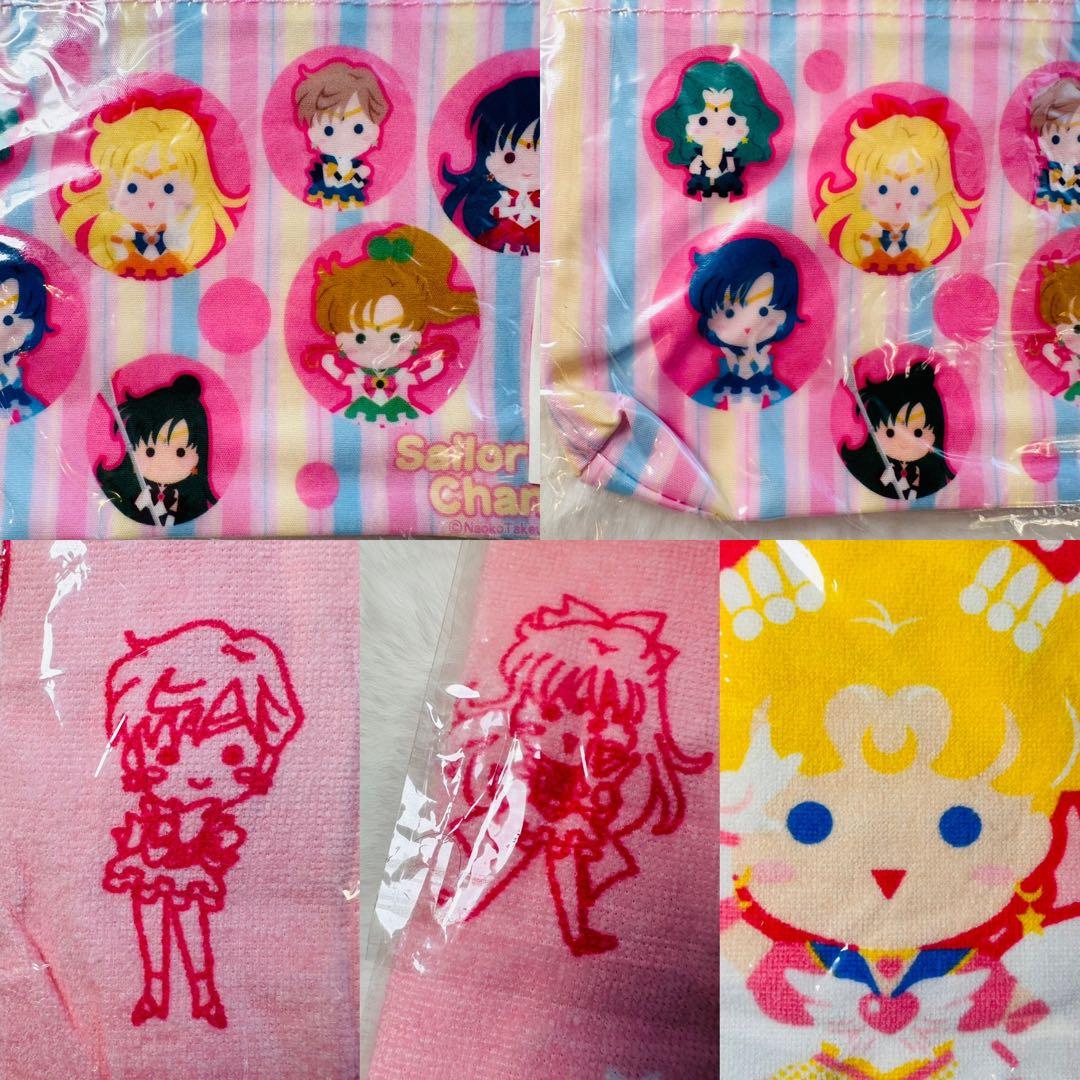 激レア当時ものセーラームーンチャンネル手ぬぐいタオルペンケースセット