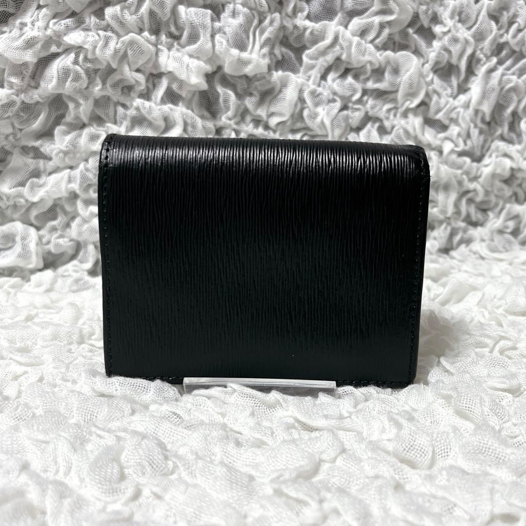 PRADA ブラック ヴァッテロムーブ　二つ折り財布　プラダ　レザー　ゴールド