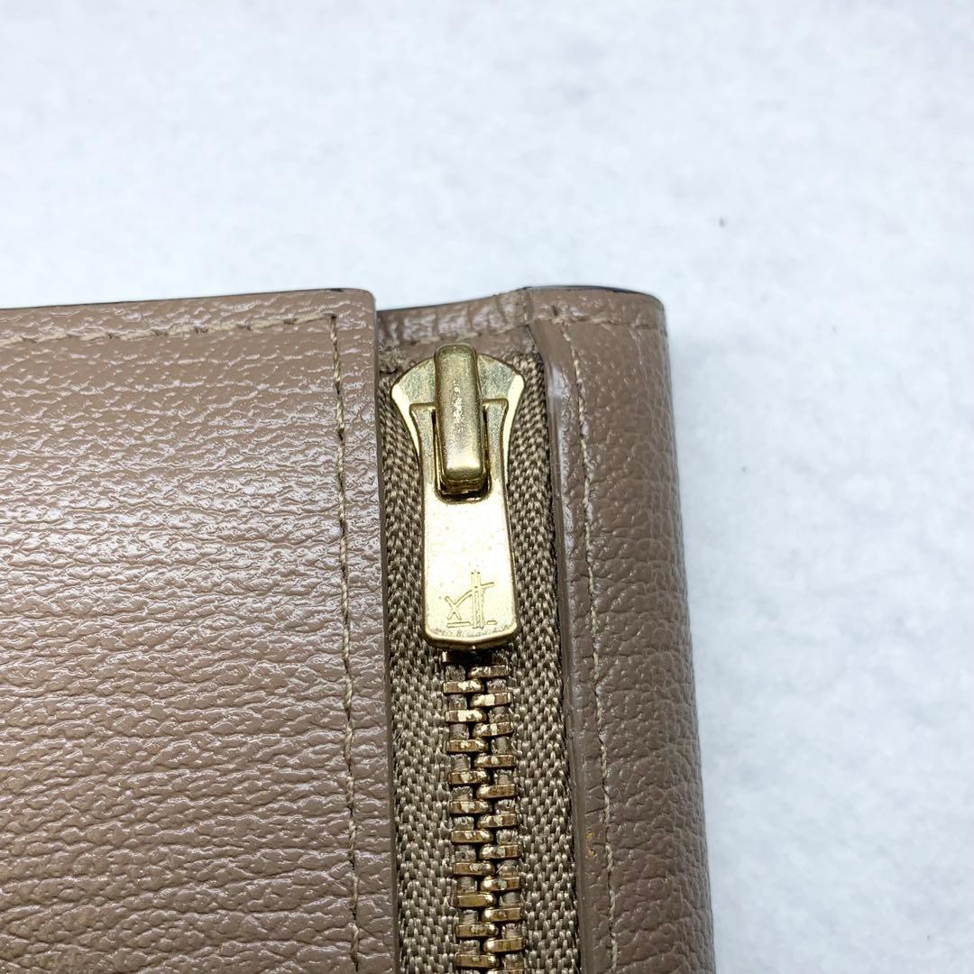 美品 ラルコバレーノ スマートカードウォレット 財布 やぎ革 レザー イタリア製