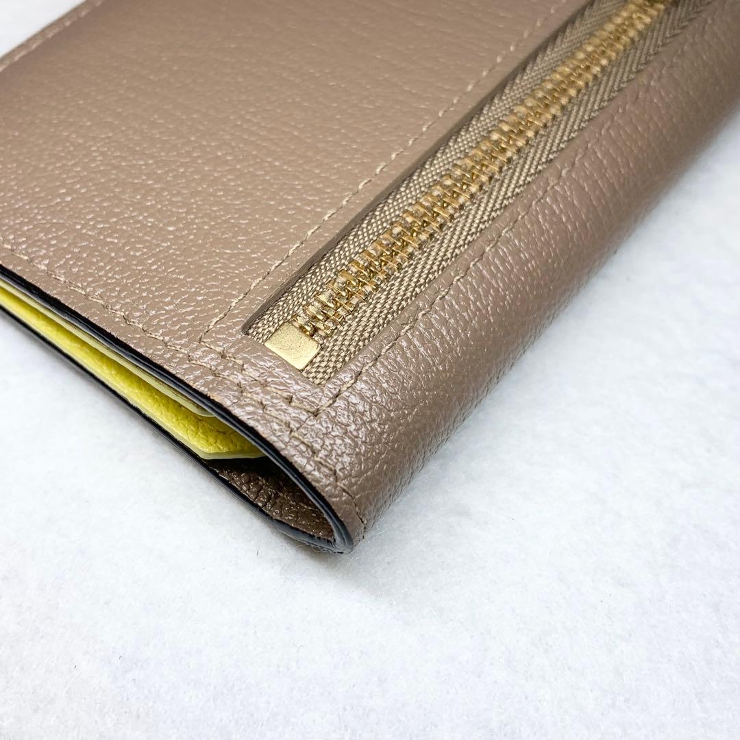 美品 ラルコバレーノ スマートカードウォレット 財布 やぎ革 レザー イタリア製