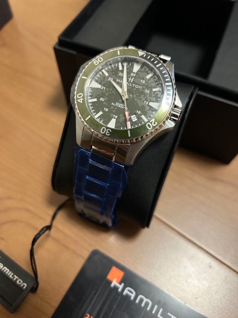 【新品・即日発送】HAMILTONカーキネイビースキューバオーH82375161